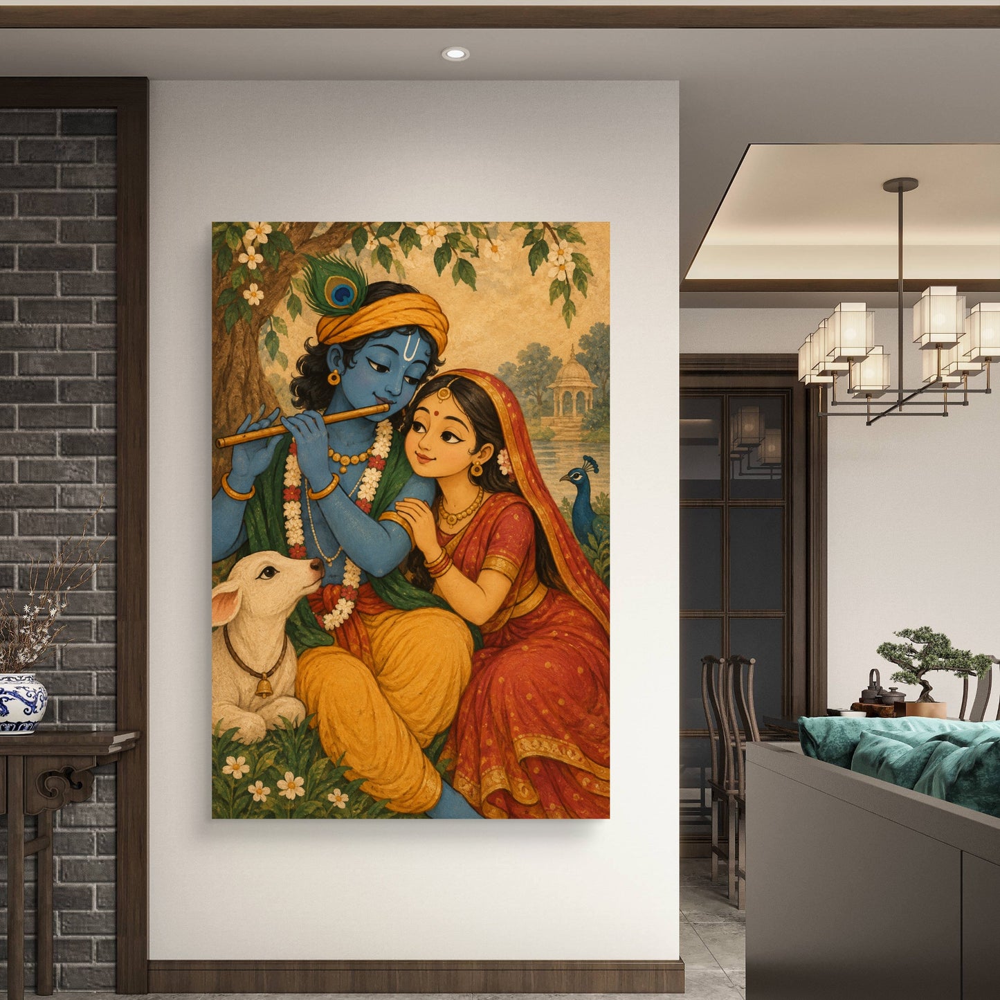 Radha Krishna Premium Canvas Painting - Buy Online | Decor By Neon