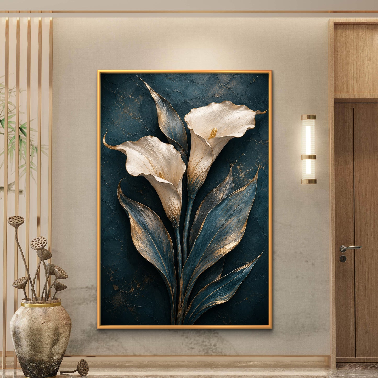 Botanical Luxury Premium Canvas Painting - Buy Online | Decor By Neon