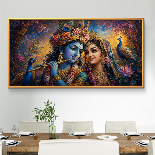 Radha Krishna Premium Canvas Painting - Premium Wall Art | Decor By Neon