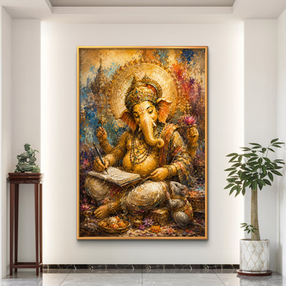Lord Ganesha Premium Canvas Painting