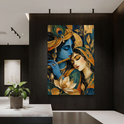 Radha Krishna Premium Canvas Painting