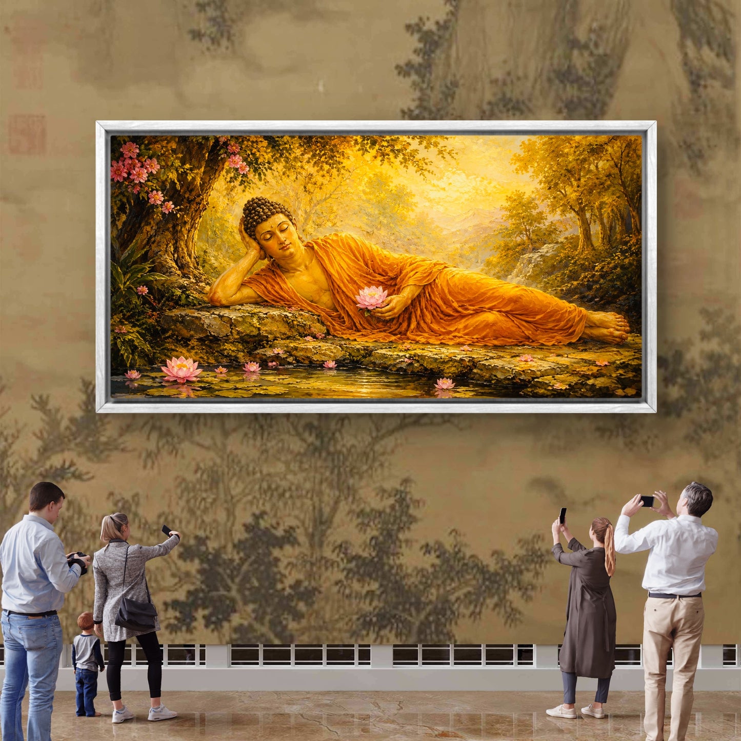 Lord Buddha Premium Canvas Painting - Buy Online | Decor By Neon
