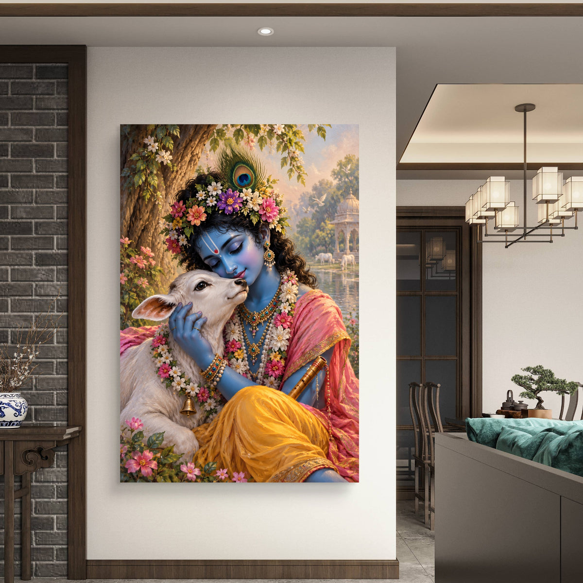 Radha Krishna Premium Canvas Painting - Buy Online | Decor By Neon