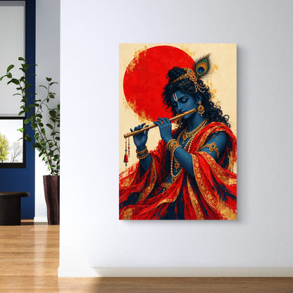 Lord Krishna Premium Canvas Painting