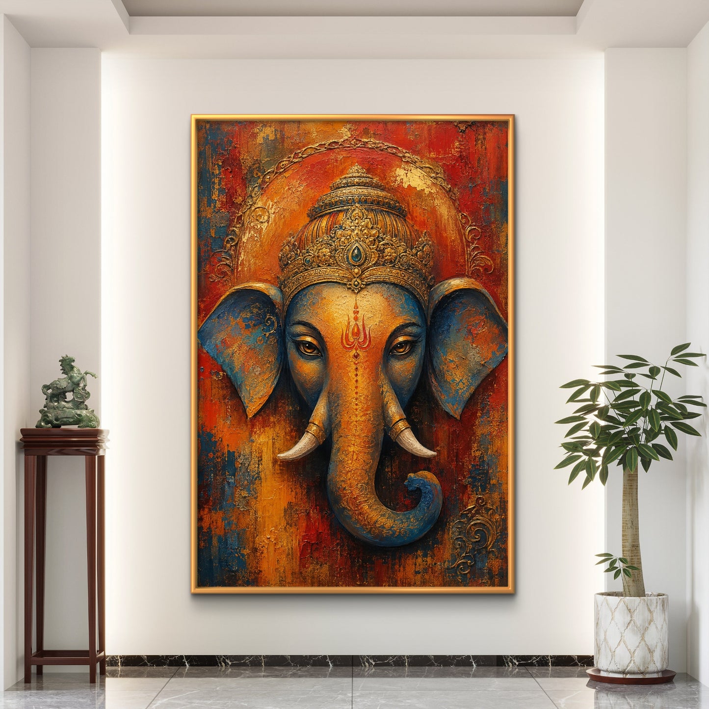 Lord Ganesha Premium Canvas Painting - Buy Online | Decor By Neon
