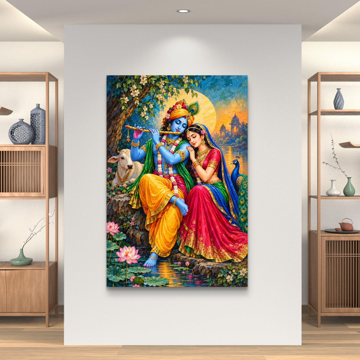 Radha Krishna Premium Canvas Painting - Buy Online | Decor By Neon