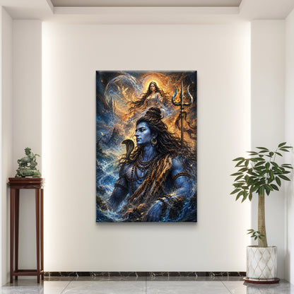 Lord Shiva Premium Canvas Painting
