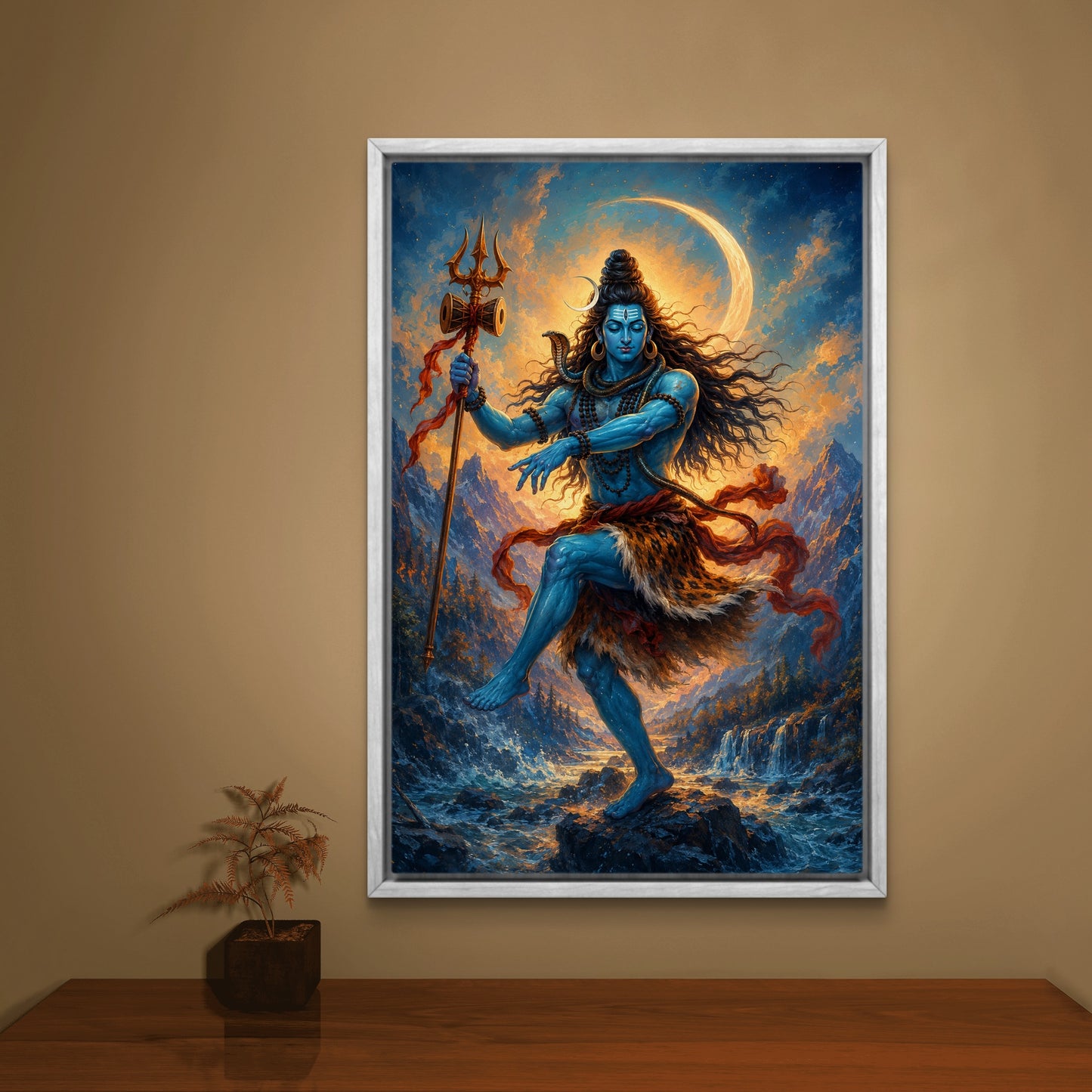 Lord Shiva Premium Canvas Painting - Buy Online | Decor By Neon