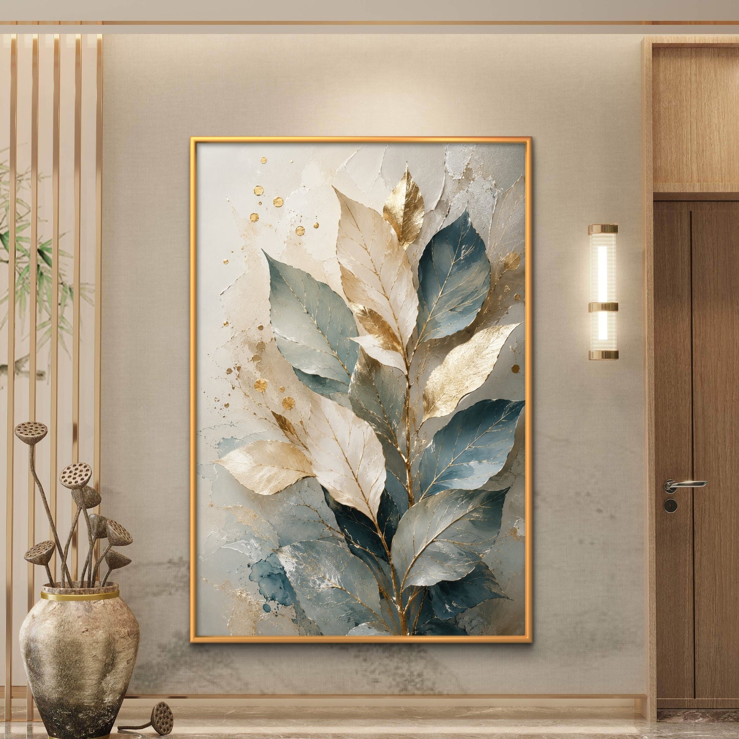 Botanical Luxury Premium Canvas Painting - Buy Online | Decor By Neon