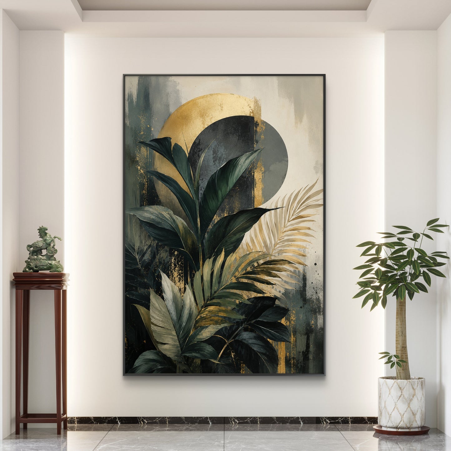 Botanical Luxury Premium Canvas Painting - Buy Online | Decor By Neon