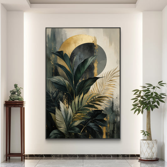 Botanical Luxury Premium Canvas Painting - Canvas Wall Art | Decor By Neon