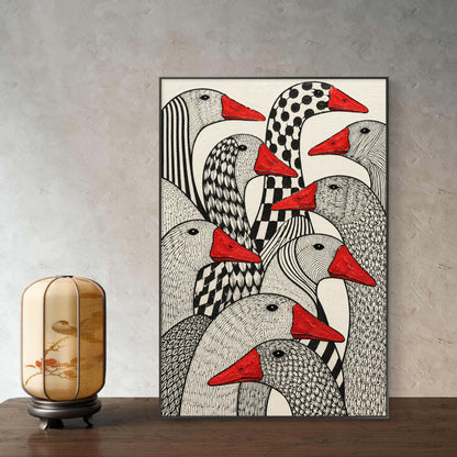 Modern Interiors Portrait Premium Canvas Painting