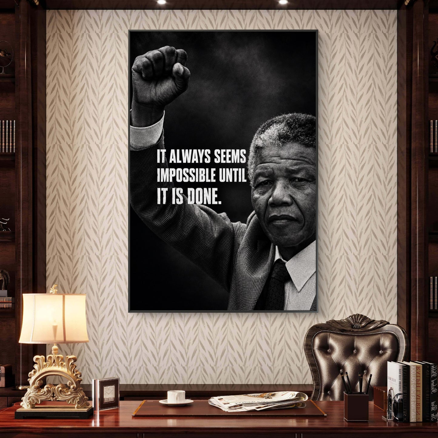Nelson Mandela Premium Canvas Painting - Buy Online | Decor By Neon