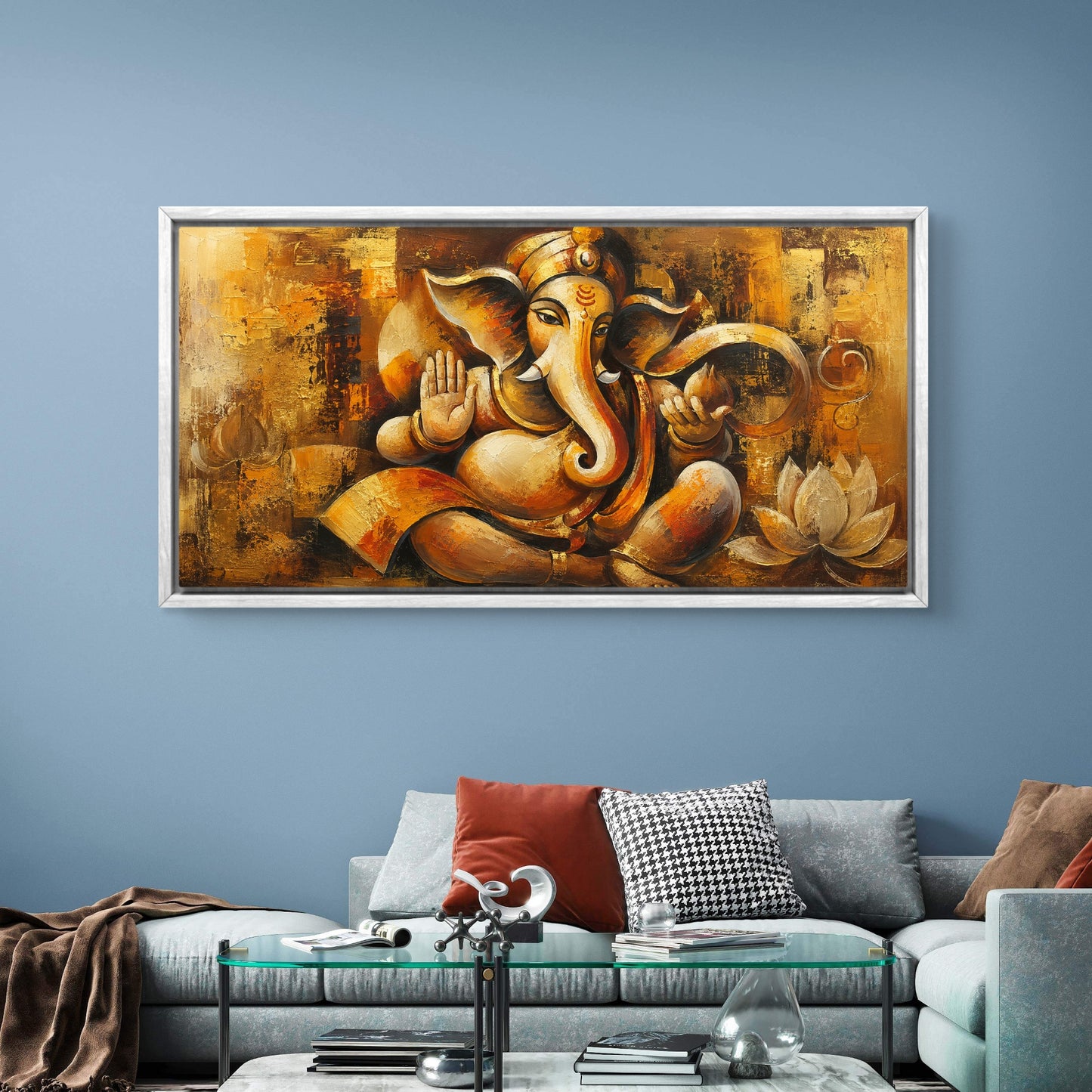 Lord Ganesha Premium Canvas Painting - Buy Online | Decor By Neon