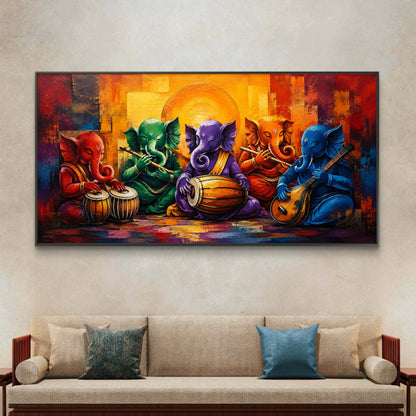 Lord Ganesha Premium Canvas Painting