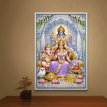 Ganesh Lakshmi Ji Premium Canvas Painting