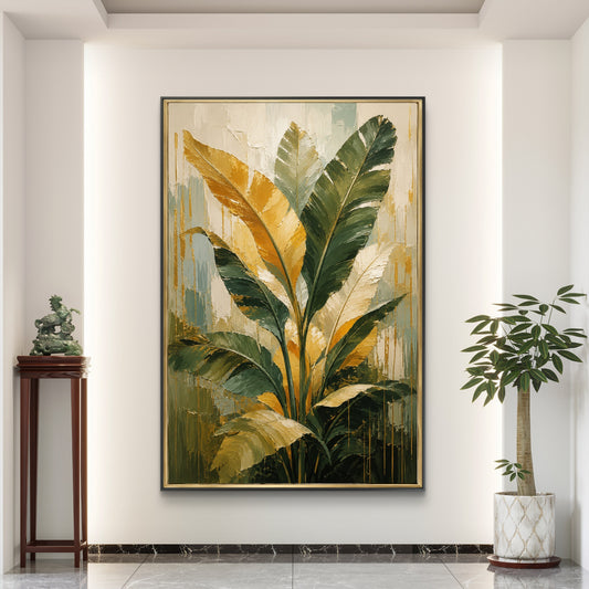 Botanical Luxury Premium Canvas Painting - Canvas Wall Art | Decor By Neon