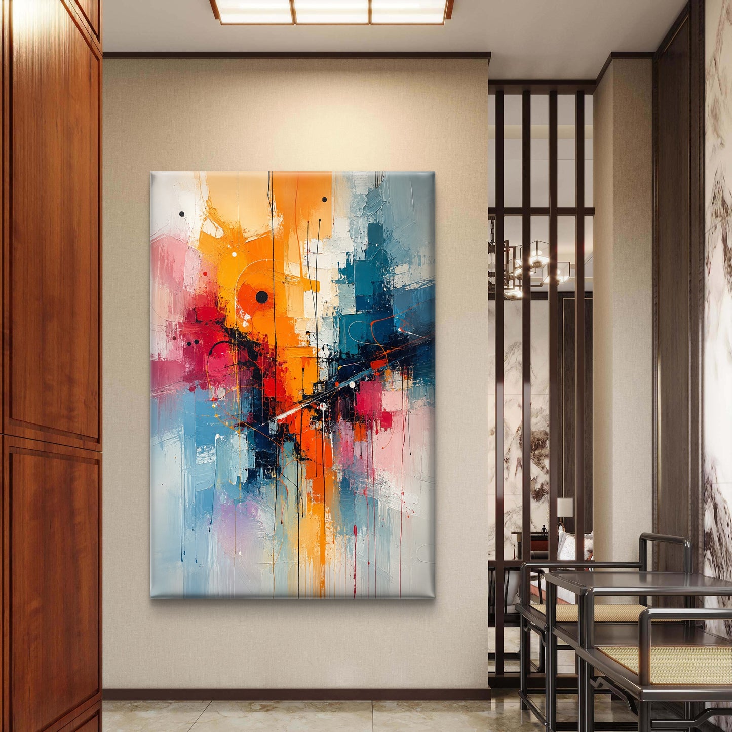 Abstract Art Premium Canvas Painting - Buy Online | Decor By Neon