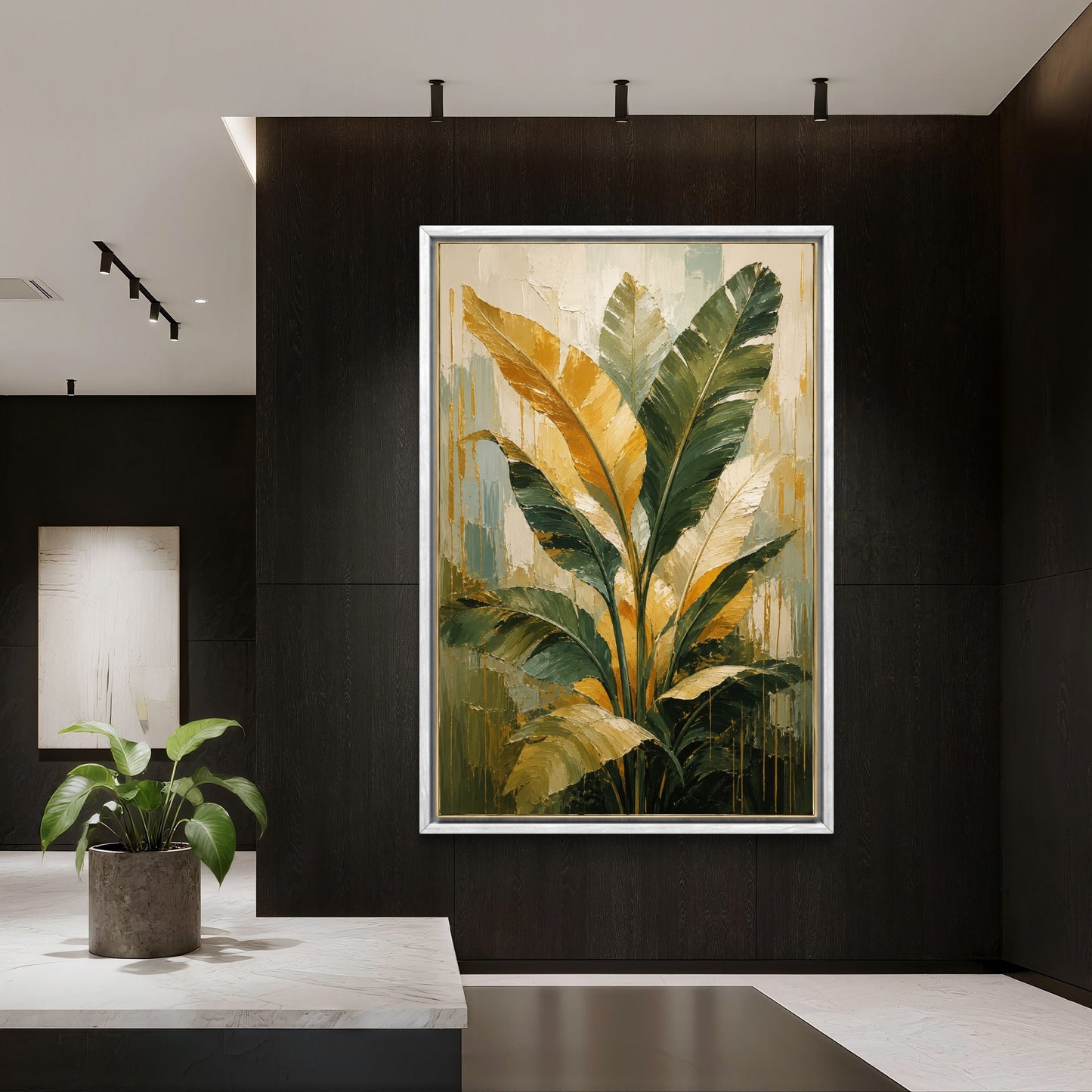 Botanical Luxury Premium Canvas Painting - Buy Online | Decor By Neon