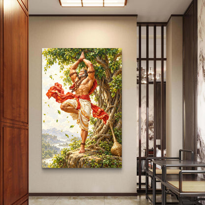Lord Hanuman Premium Canvas Painting