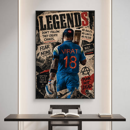 Virat Kohli  Premium Canvas Painting