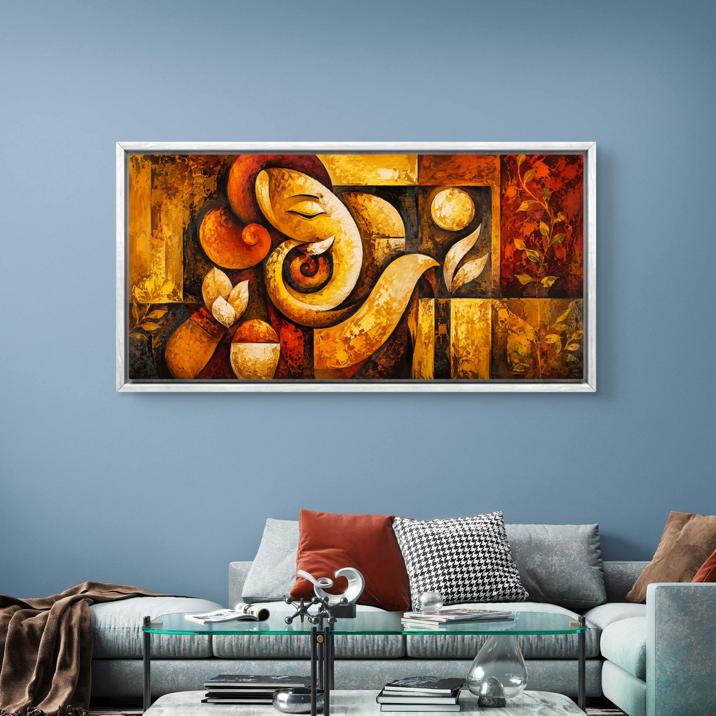 Lord Ganesha Premium Canvas Painting - Buy Online | Decor By Neon