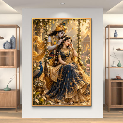 Radha Krishna Premium Canvas Painting