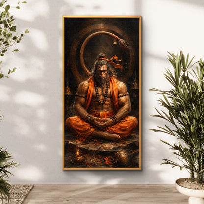 Lord Hanuman Premium Canvas Painting