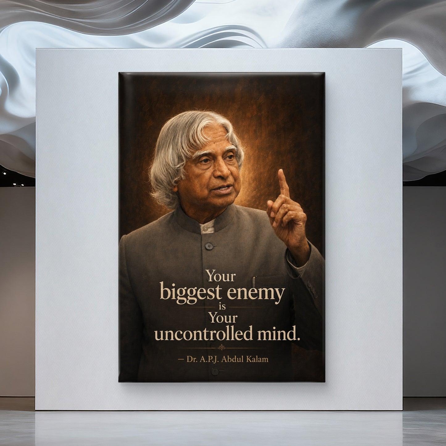 APJ Abdul Kalam Premium Canvas Painting - Buy Online | Decor By Neon