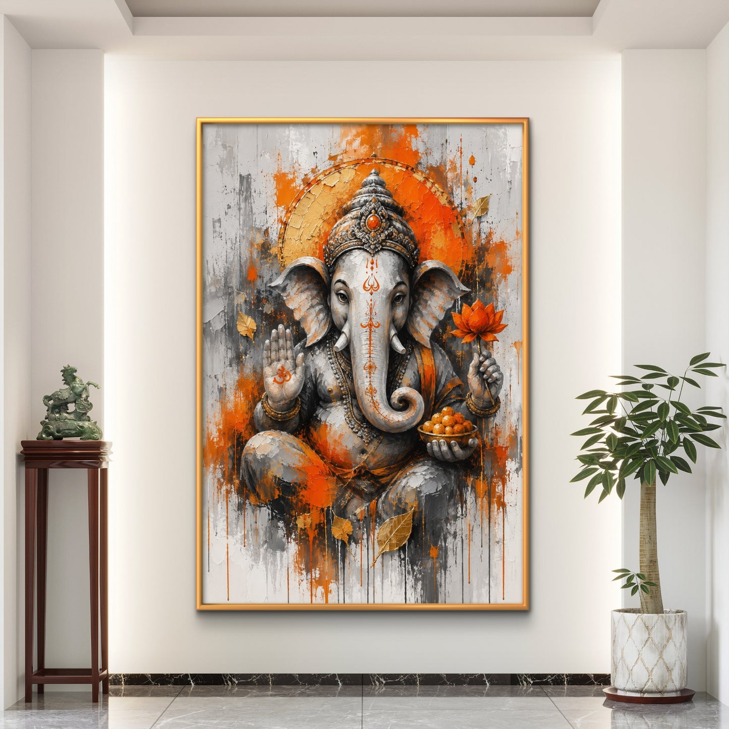 Lord Ganesha Premium Canvas Painting - Buy Online | Decor By Neon