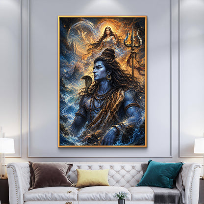 Lord Shiva Premium Canvas Painting