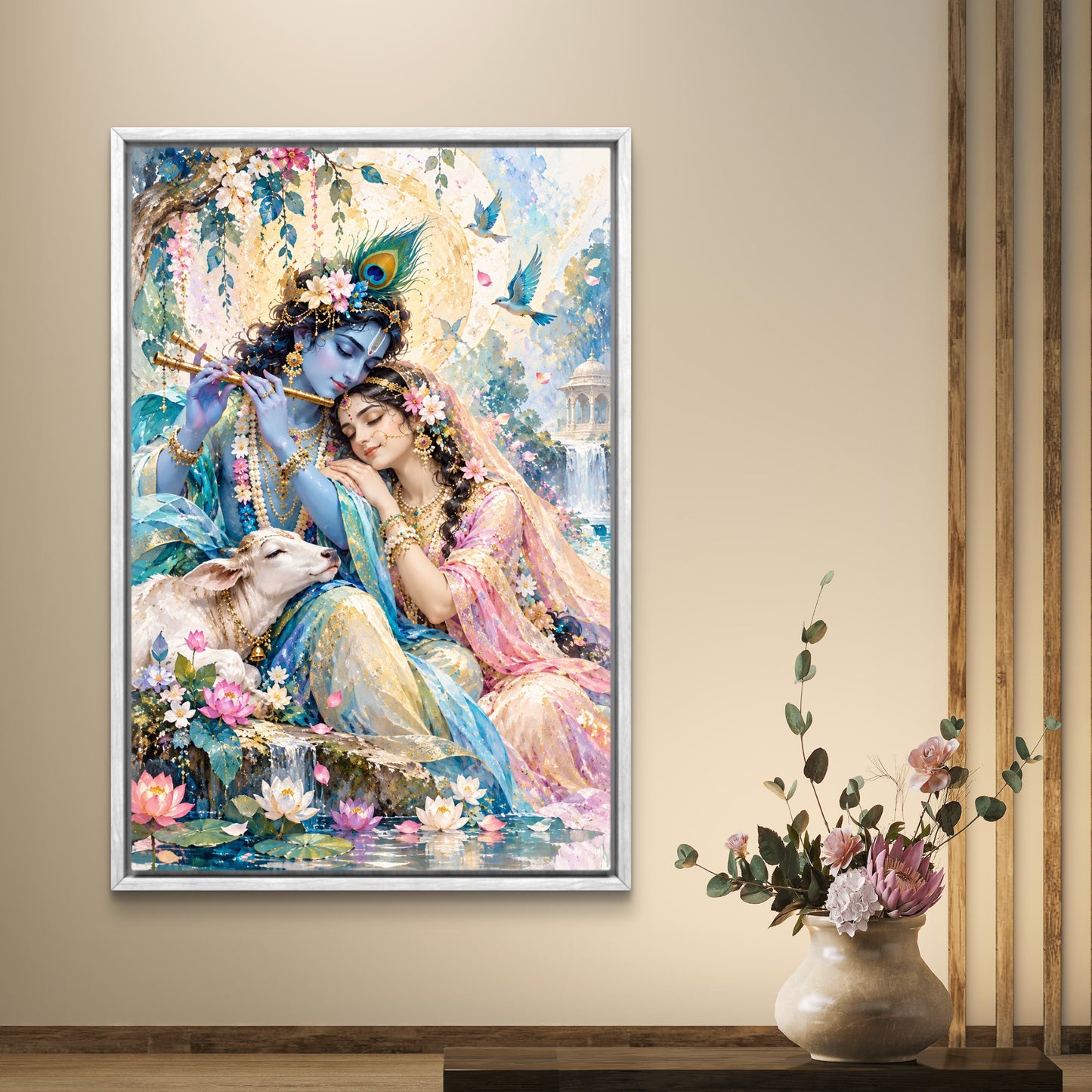Radha Krishna Premium Canvas Painting - Buy Online | Decor By Neon