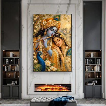 Radha Krishna Premium Canvas Painting