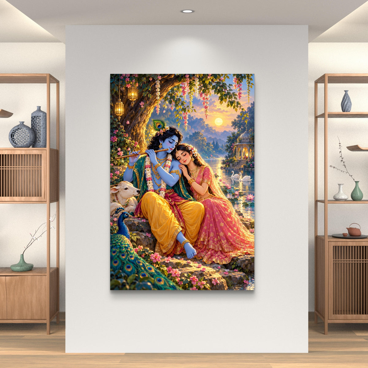 Radha Krishna Premium Canvas Painting - Buy Online | Decor By Neon