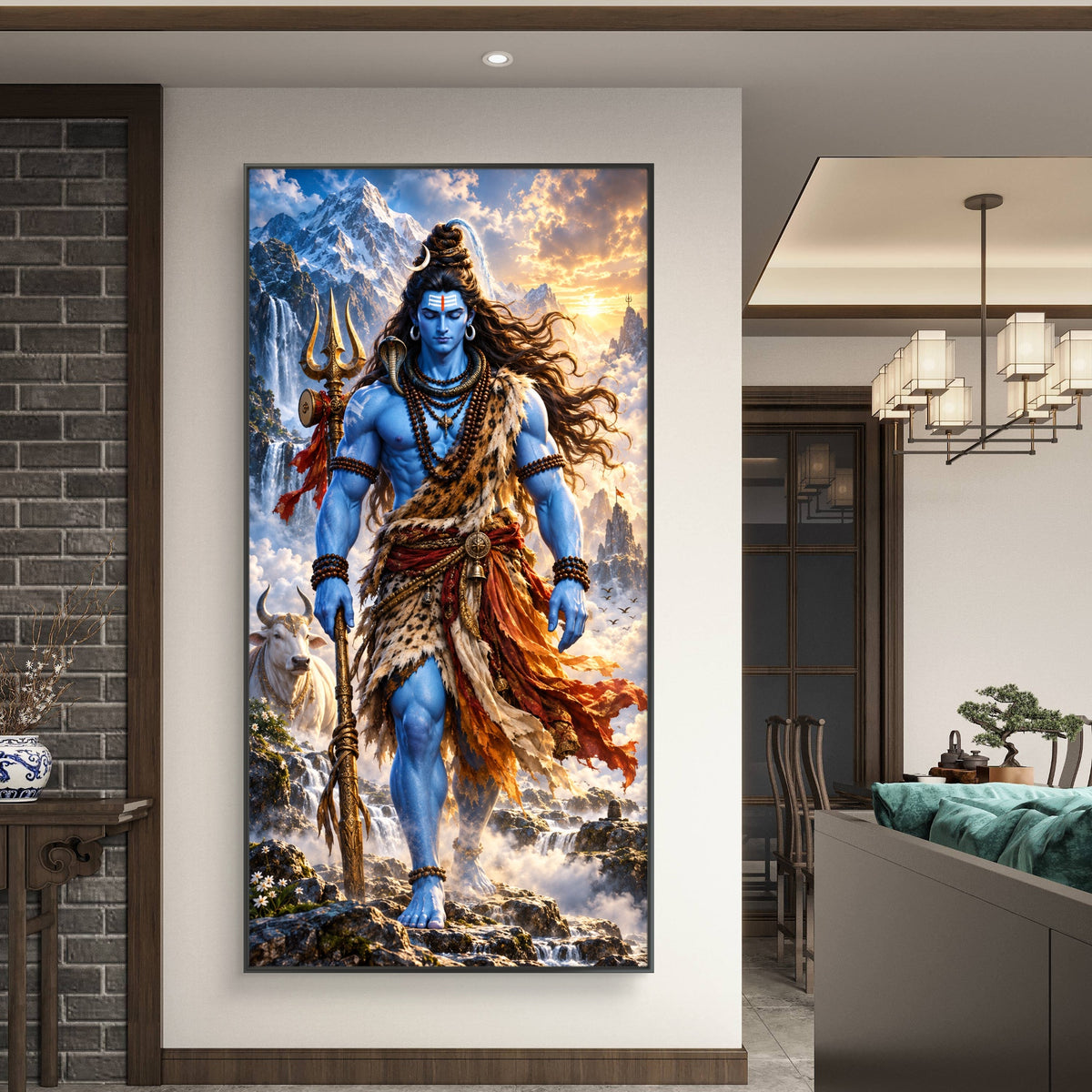 Lord Shiva Premium Canvas Painting - Buy Online | Decor By Neon