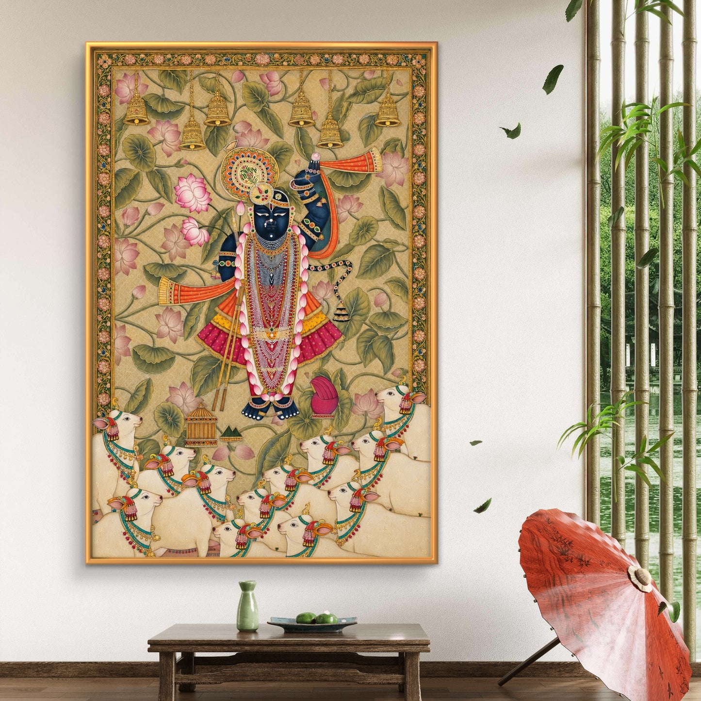 Traditional Pichwai Shrinathji Premium Canvas Painting - Buy Online | Decor By Neon