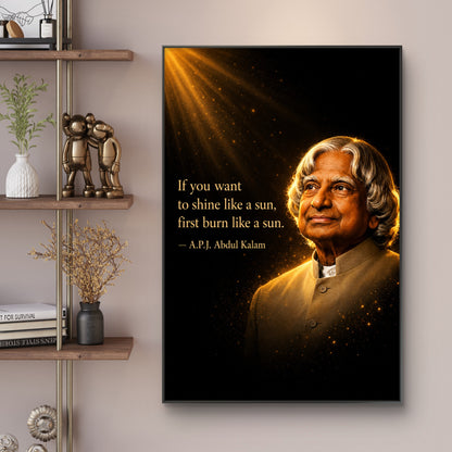 APJ Abdul Kalam Premium Canvas Painting