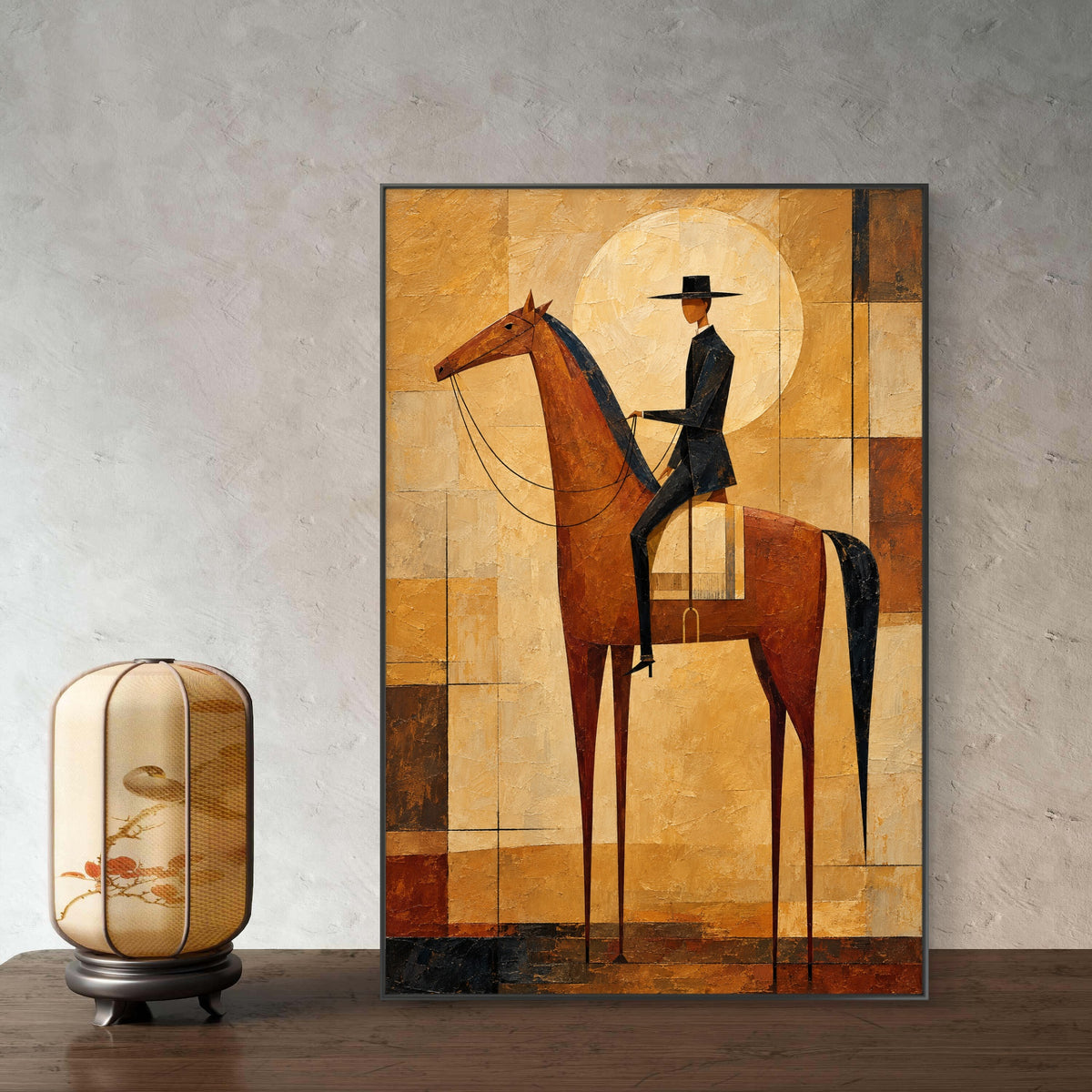 Modern Interiors Portrait Premium Canvas Painting - Buy Online | Decor By Neon