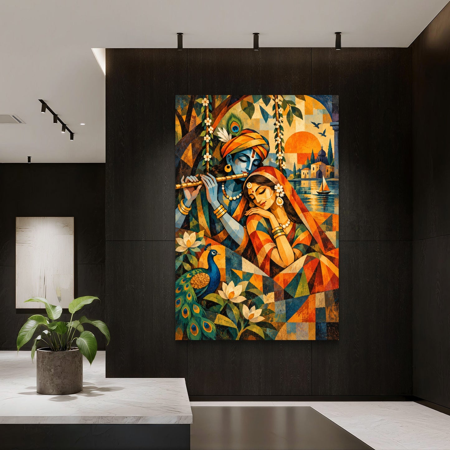 Radha Krishna Premium Canvas Painting - Buy Online | Decor By Neon