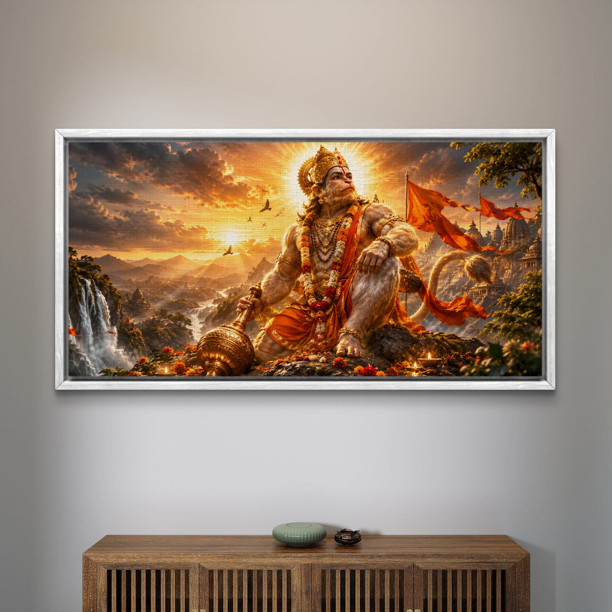Lord Hanuman Premium Canvas Painting - Buy Online | Decor By Neon