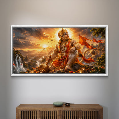 Lord Hanuman Premium Canvas Painting