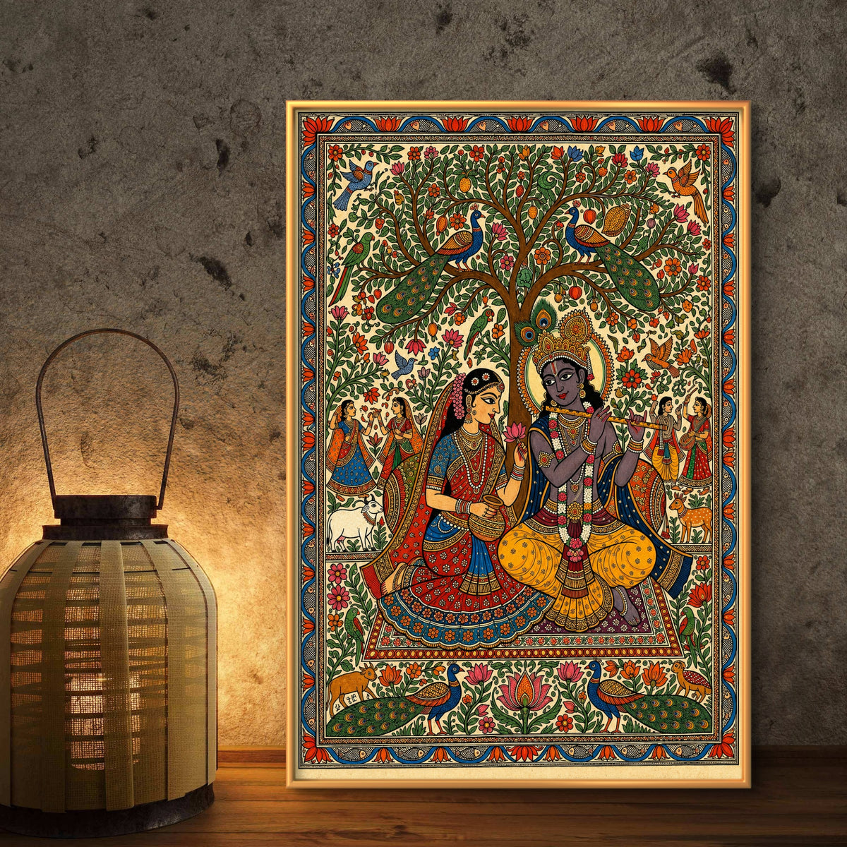 Radha Krishna Premium Canvas Painting - Buy Online | Decor By Neon
