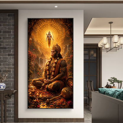 Lord Hanuman Premium Canvas Painting