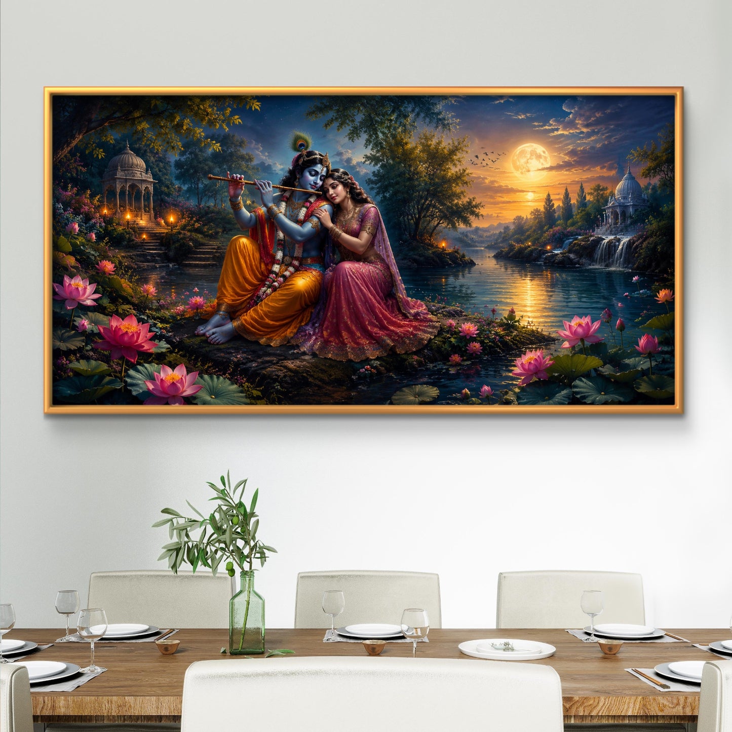 Radha Krishna Premium Canvas Painting - Buy Online | Decor By Neon