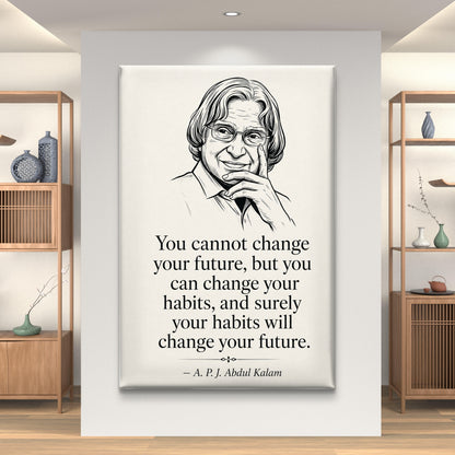 APJ Abdul Kalam Premium Canvas Painting