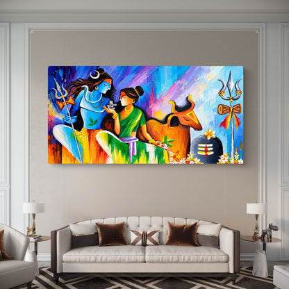 Lord Shiva Premium Canvas Painting