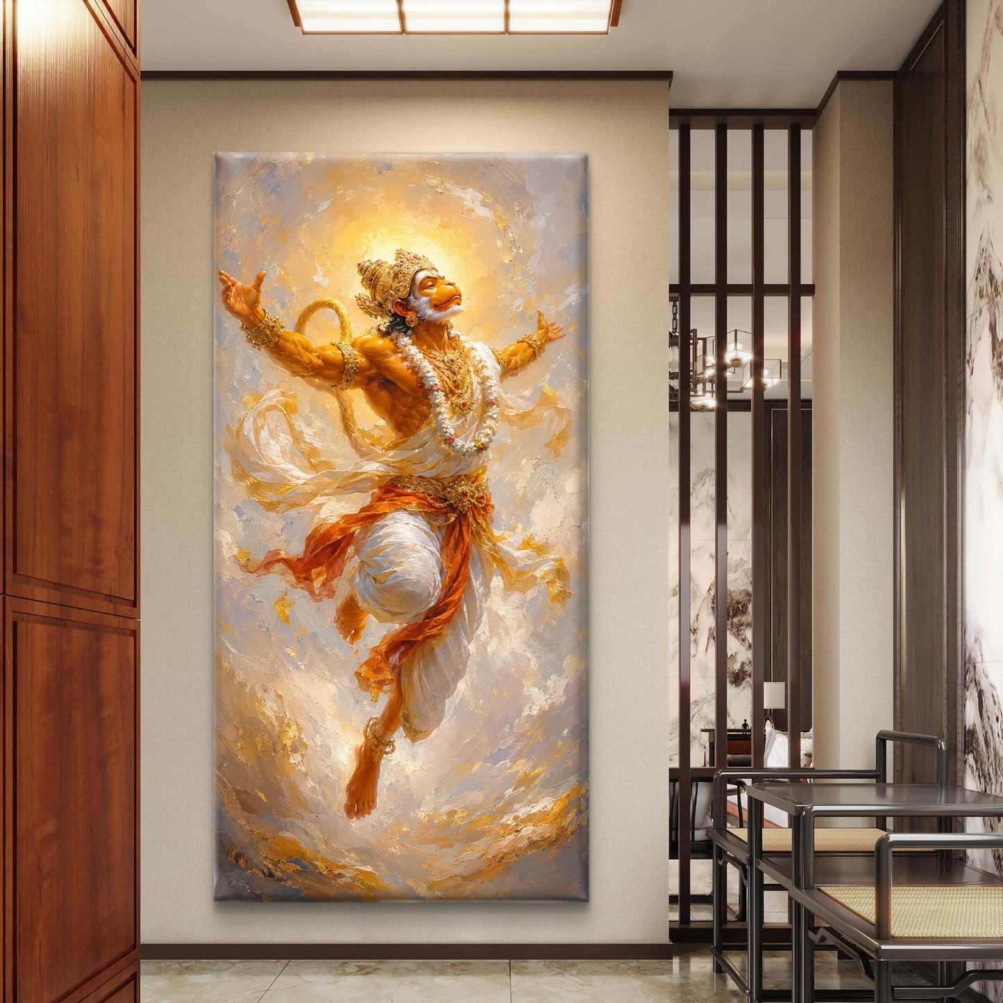 Lord Hanuman Premium Canvas Painting - Buy Online | Decor By Neon