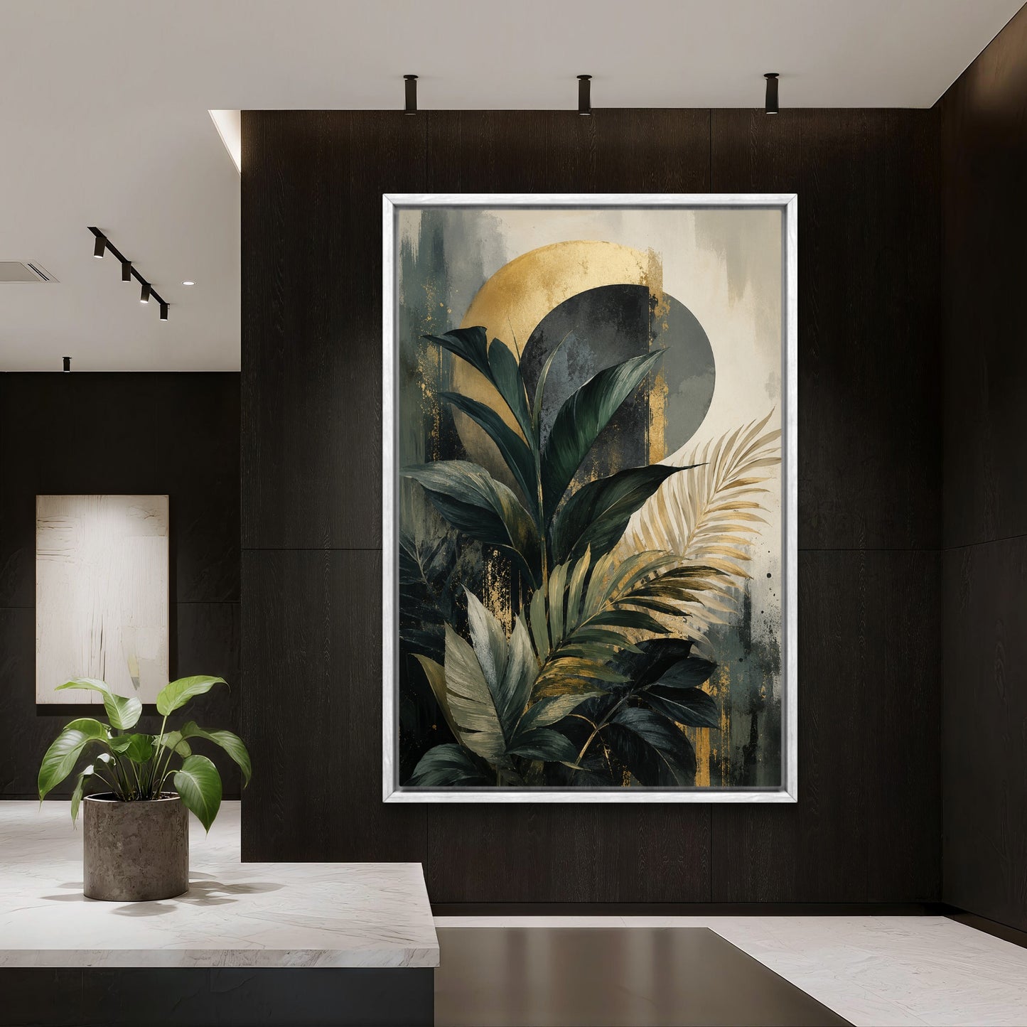 Botanical Luxury Premium Canvas Painting - Buy Online | Decor By Neon