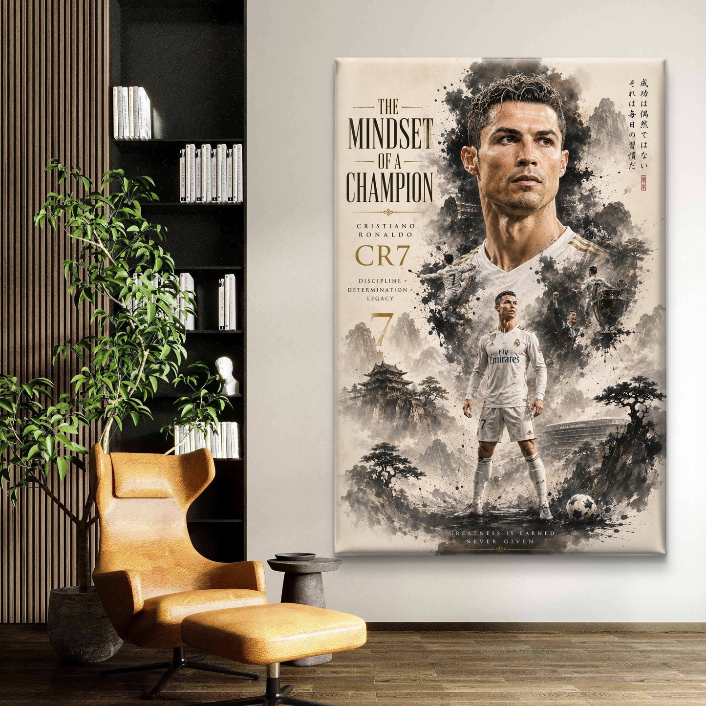 Cristiano Ronaldo Premium Canvas Painting - Buy Online | Decor By Neon