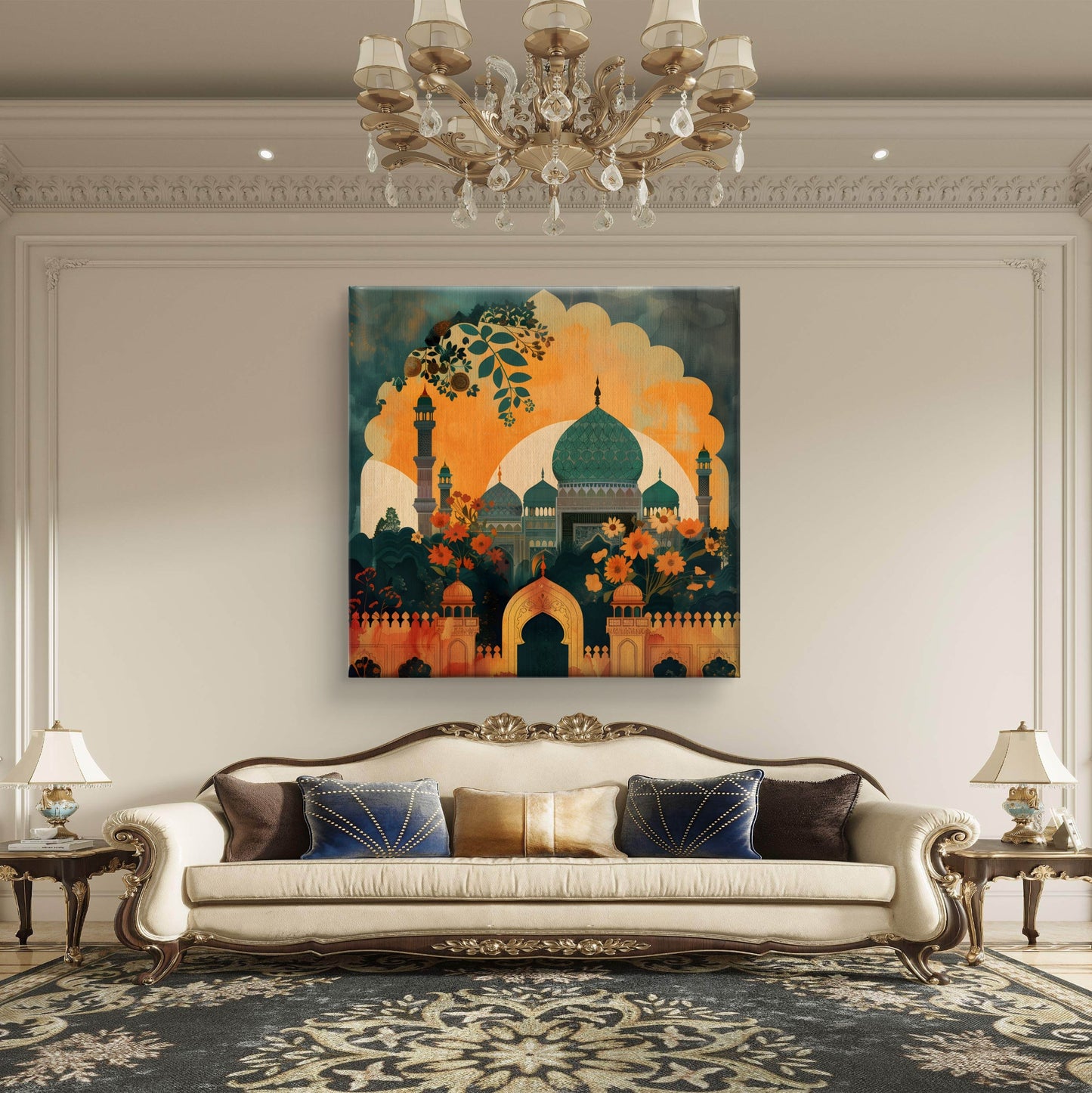 Sacred Serenity Premium Canvas Wall Painting - Buy Online | Decor By Neon